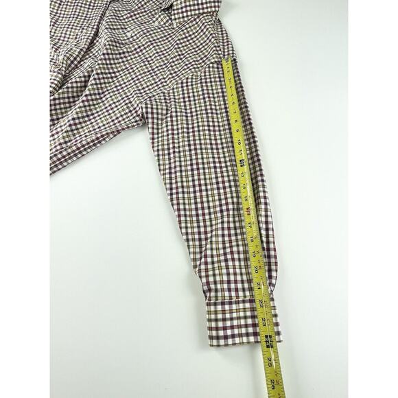 Kevin’s Plantation Collection Shirt Mens Large Red Blue Check Long Sleeve Button - Picture 6 of 10